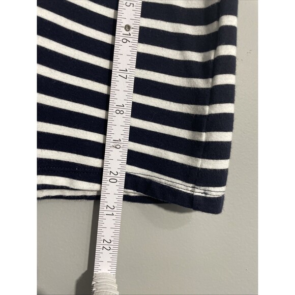 TALBOTS Women’s Skirt Sz S A-Line Striped Stretch Cotton Blend Elastic Waist - Picture 5 of 8